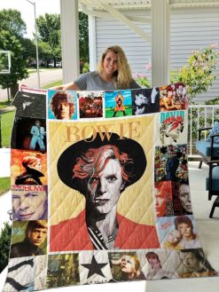 David Bowie Love Quilt Blanket