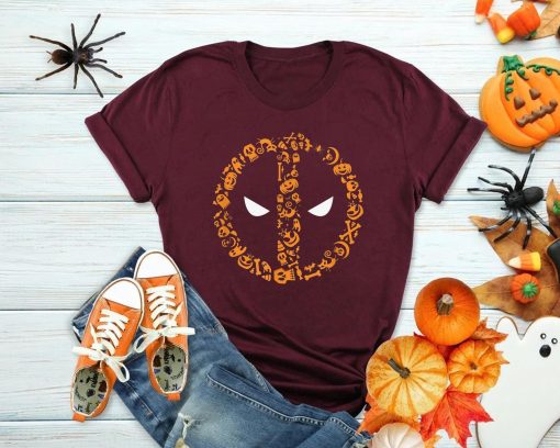 Deadpool Halloween Icons Marvel Comics Holiday Unisex T-Shirt