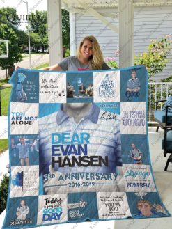 Dear Evan Hansen Musical 3rd Anni sary Collected Quilt Blanket