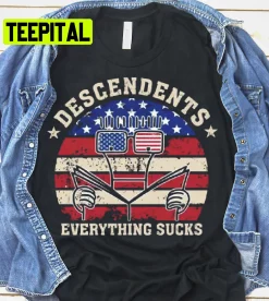 Descendents Everything Sucks America Flag Trending Unisex T-Shirt