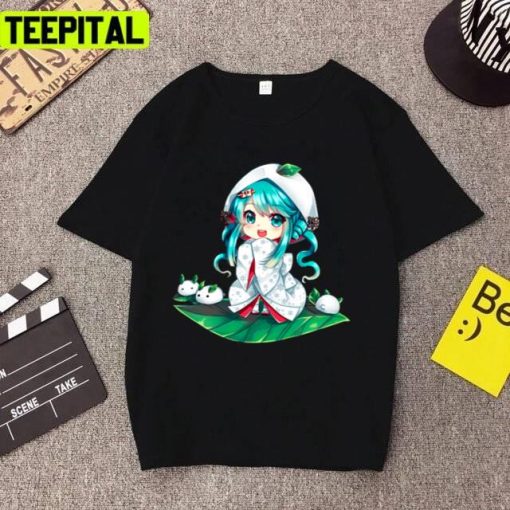 Design For Christmas Cute Chibi Hatsune Miku Unisex T-Shirt