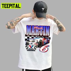 Design Retro Nascar Car Racing Mark Martin Unisex T-Shirt