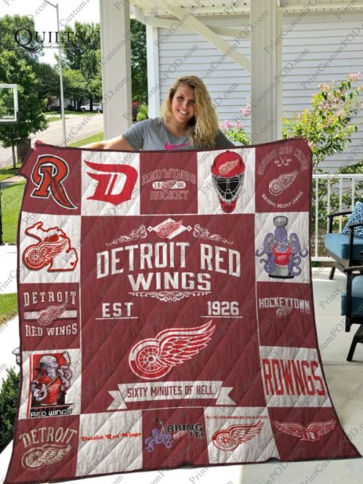 Detroit Red Wings Collection Quilt Blanket