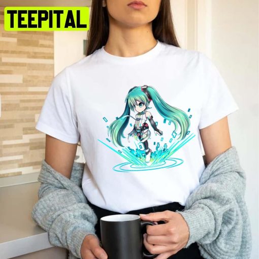 Digital Art Of Hatsune Miku Unisex T-Shirt