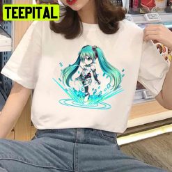 Digital Art Of Hatsune Miku Unisex T-Shirt