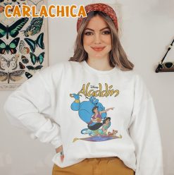 Disney Aladdin Vintage Group Shot Logo Aladdin Disney Kid Unisex Sweatshirt