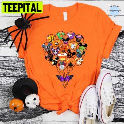 Disney Characters Halloween Balloons Unisex T-Shirt