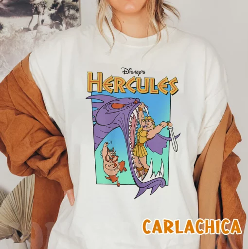 Disney Hercules Hydra Battle Retro Hercules Hercules Disney Unisex T-Shirt