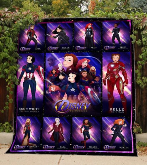 Disney Princesses Avengers Quilt Blanket