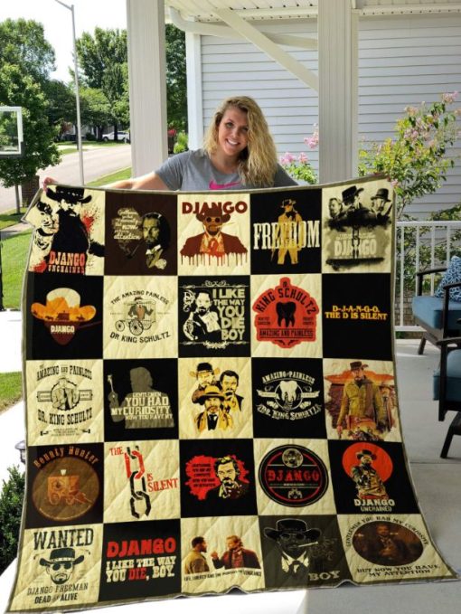 Django Unchained T-Shirt Combined Quilt Blanket