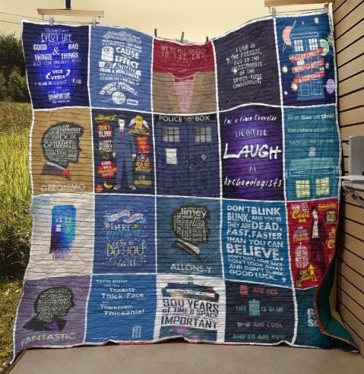 Doctor Who Planner Quotes 3d Quilt Blanket