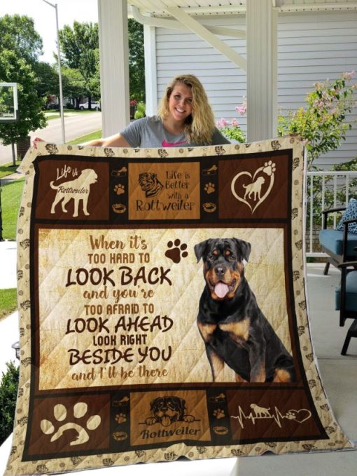 Dog-Blanket -Rottweiler Quilt Blanket