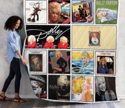 Dolly Parton Album Combine Quilt Blanket