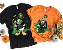 Donald And Daisy Haunted Mansion Costume Madame Leota Couple Matching Night Party Disney Halloween Unisex T-Shirt