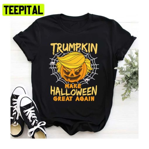 Donald Trump Pumpkin Funny Halloween Spooky Night Unisex Sweatshirt