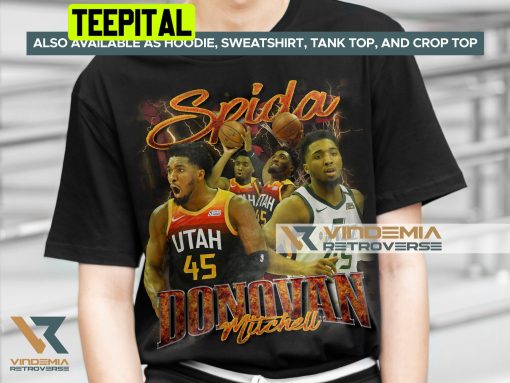 Donovan Mitchell Spida 90s Vintage Utah Jazz Basketball Nba Trending Unisex T-Shirt