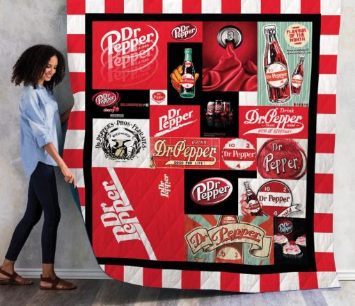 Dr Pepper Quilt Blanket