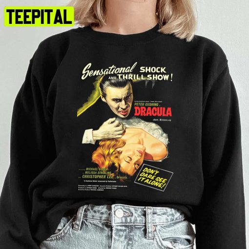 Dracula Original Hammer Poster Artwork Halloween Spooky Night Unisex Sweatshirt