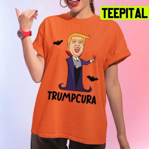 Dracula Trumpcura Funny Trump Chibi Halloween Spooky Night Unisex T-Shirt