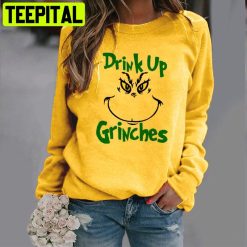 Drink Up Merry Christmas Grinches Trending Unisex Shirt