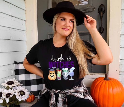 Drink Up Witchesfunny Party Group Disney Halloween Unisex T-Shirt