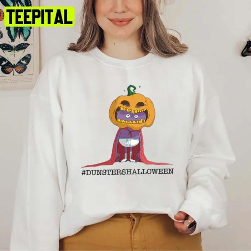 Dunster’s Wearing Pumkin Hat Halloween Spooky Night Unisex Sweatshirt