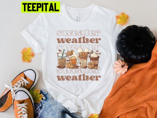 Fall Coffee Mickey Pumpkin Spice Halloween Thanksgiving Trending Unisex Shirt