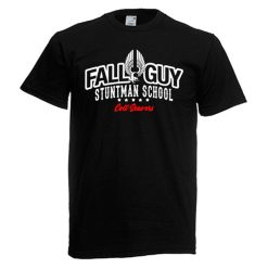 Fall Guy Stuntman School Colt Seavers Mens Black Gray White T-Shirt