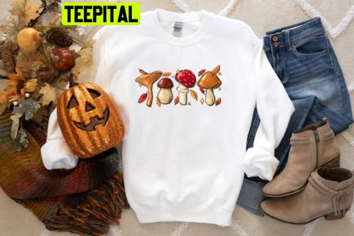 Fall Mushroom Fall Thanksgiving Trending Unisex Shirt