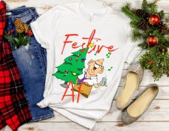 Festive Af Mens And Women’s Christmas December Drinks Candy Canes Family Friends Drunk Memories Unisex T-Shirt
