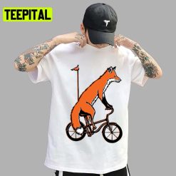 Fox On Bike Cute Trending Trending Unisex T-Shirt