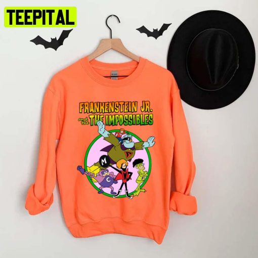 Frankenstein Jr & The Impossibles Halloween Design Unisex T-Shirt