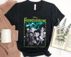 Frankenweenie Group Characters Scary Horror Movie Fall Vacation World Disney Halloween Unisex T-Shirt