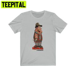 Freddy Krueger Fred Flintstone Mash Up Funny Spoof Trending Unisex Shirt