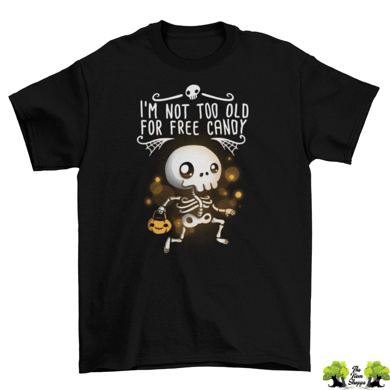 Free Candy Skeleton Trick or Treat T-Shirt