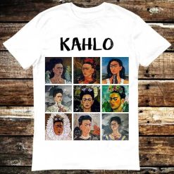 Frida Kahlo Portrait Selfie Collage T-Shirt