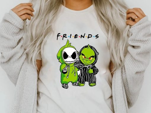 Friend The Grinch Jack Skellington Nightmare Before Christmas Trending Unisex Shirt