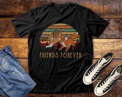 Friends Forever The Fox And The Hound Friends Vintage Retro Disney T-Shirt