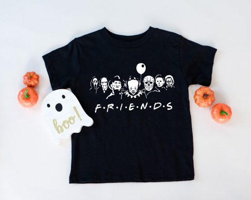 Friends Horror Movie Killers Thorror Movie Spooky Season Graphic Disney Halloween Unisex T-Shirt