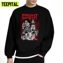 Fright Night Character Collage Halloween Unisex Sweatshirt