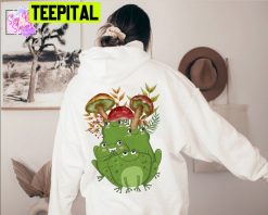 Frog Garden Groovy Mushroom Unisex Hoodie