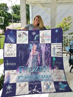 Frozen (Musical) Lovend Anni sary Collected Quilt Blanket