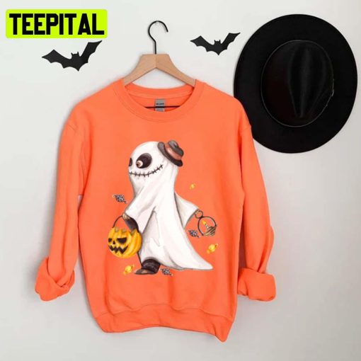 Funny And Cute Horror Illustration Design For Halloween Design Unisex T-Shirt