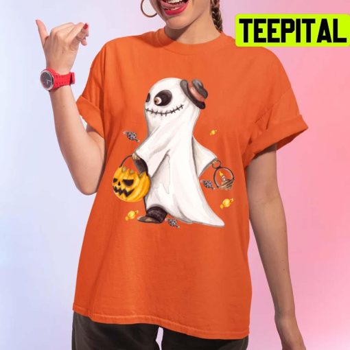 Funny And Cute Horror Illustration Design For Halloween Design Unisex T-Shirt