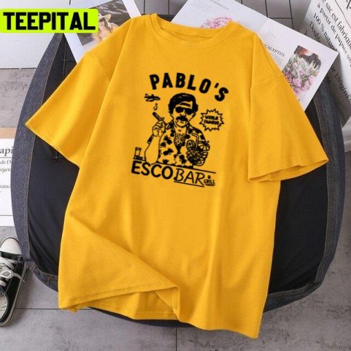 Funny Beer Drinking Party Stoner Tavern Pablo Escobar Narcos Unisex T-Shirt