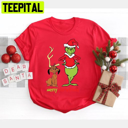 Funny Dog Grinch Stolen Christmas Trending Unisex Shirt