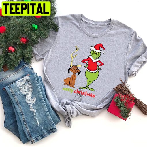 Funny Dog Grinch Stolen Christmas Trending Unisex Shirt