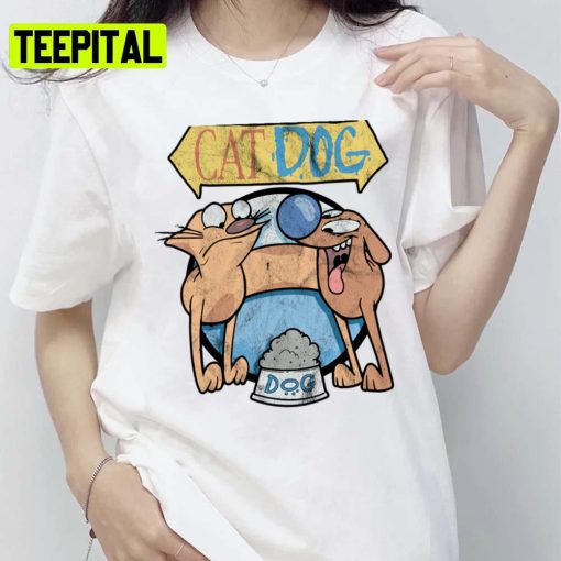 Funny Friendship 90s Cartoon Catdog Unisex T-Shirt