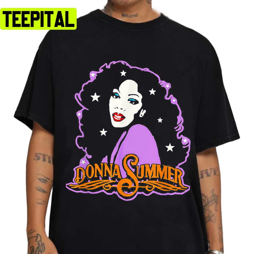 Donna Summer Men T-shirt Black Short Sleeve All Sizes S to 3XL