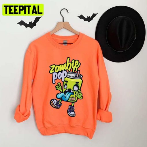 Funny Zombie Pop Zombie Halloween Spooky Night Unisex T-Shirt